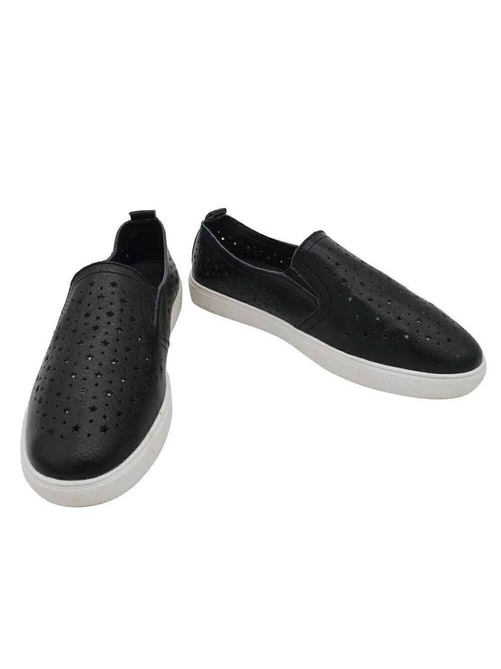 Unbranded Women's Black Star Pattern Comfort Shoes Sneakers Size 40 - 41.5